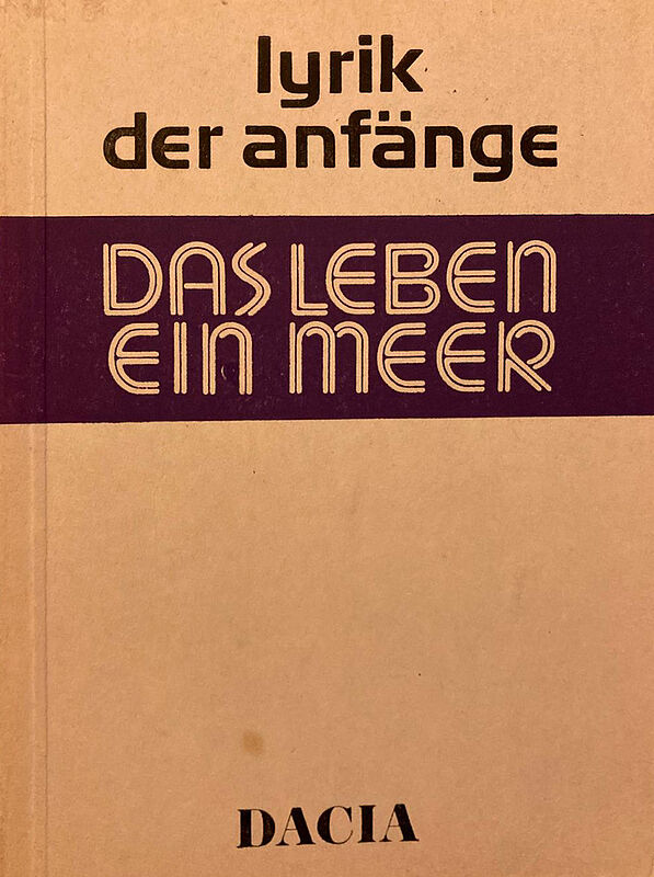 Die Anthologie "Das Leben ein Meer" erschien 1986 ...