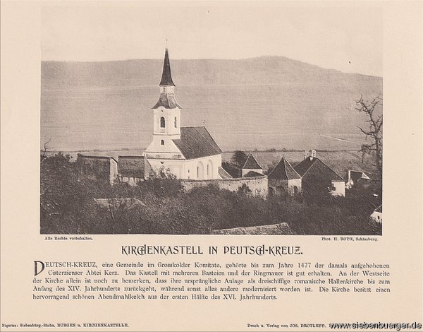 Kirchenkastell Deutsch-Kreuz  um 1900