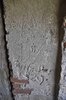 ...alte hinterlassene Inschriften in den Fensterbgen des Felldorfer -Kirchturms