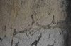 alte hinterlassene Inschriften, in den Fensterbgen des Felldorfer Kirchturms