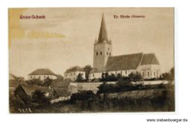Groschenker Kirchenburg um 1900